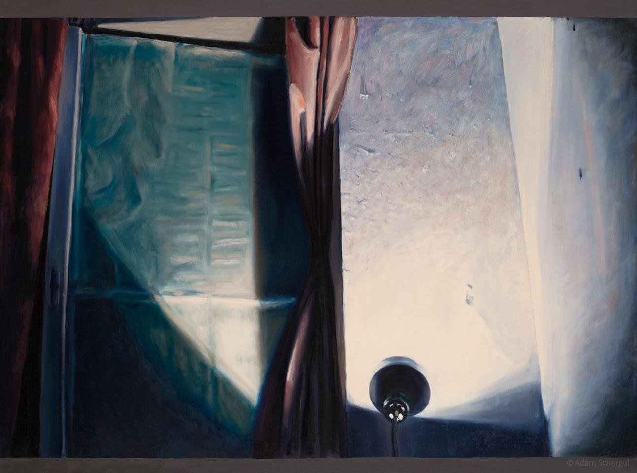 Ogrzewanie tynku - obraz olejny 103x75 cm