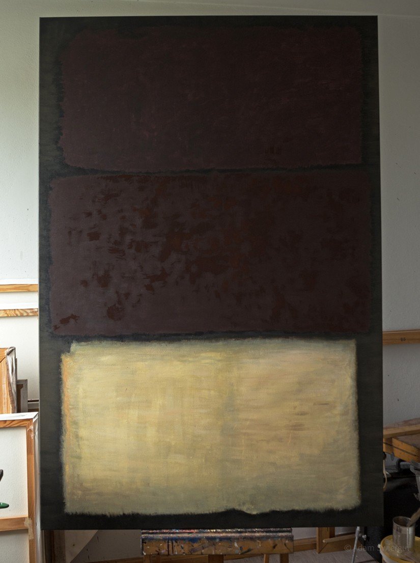 Rothko, Untitled 1960, kopia początek pracy